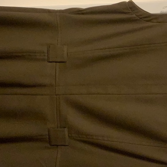 Banana Republic Factory tencel button up shirt dress. Size 10 army green. - Picture 3 of 6